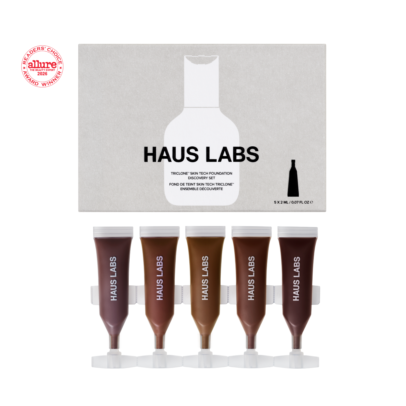 Triclone Skin Tech Foundation Discovery Set - Hauslabs.com - HAUS