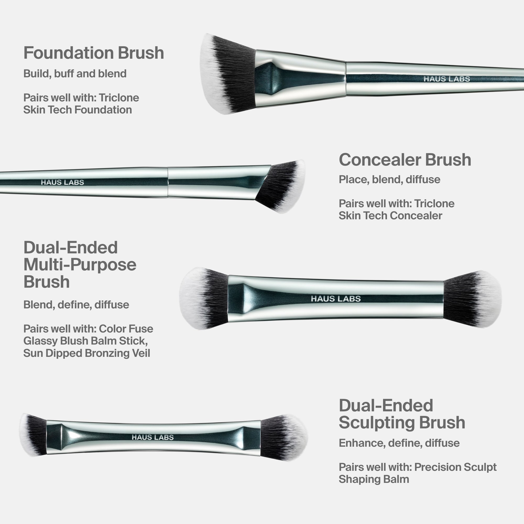 Complexion Brush Set | Haus Labs
